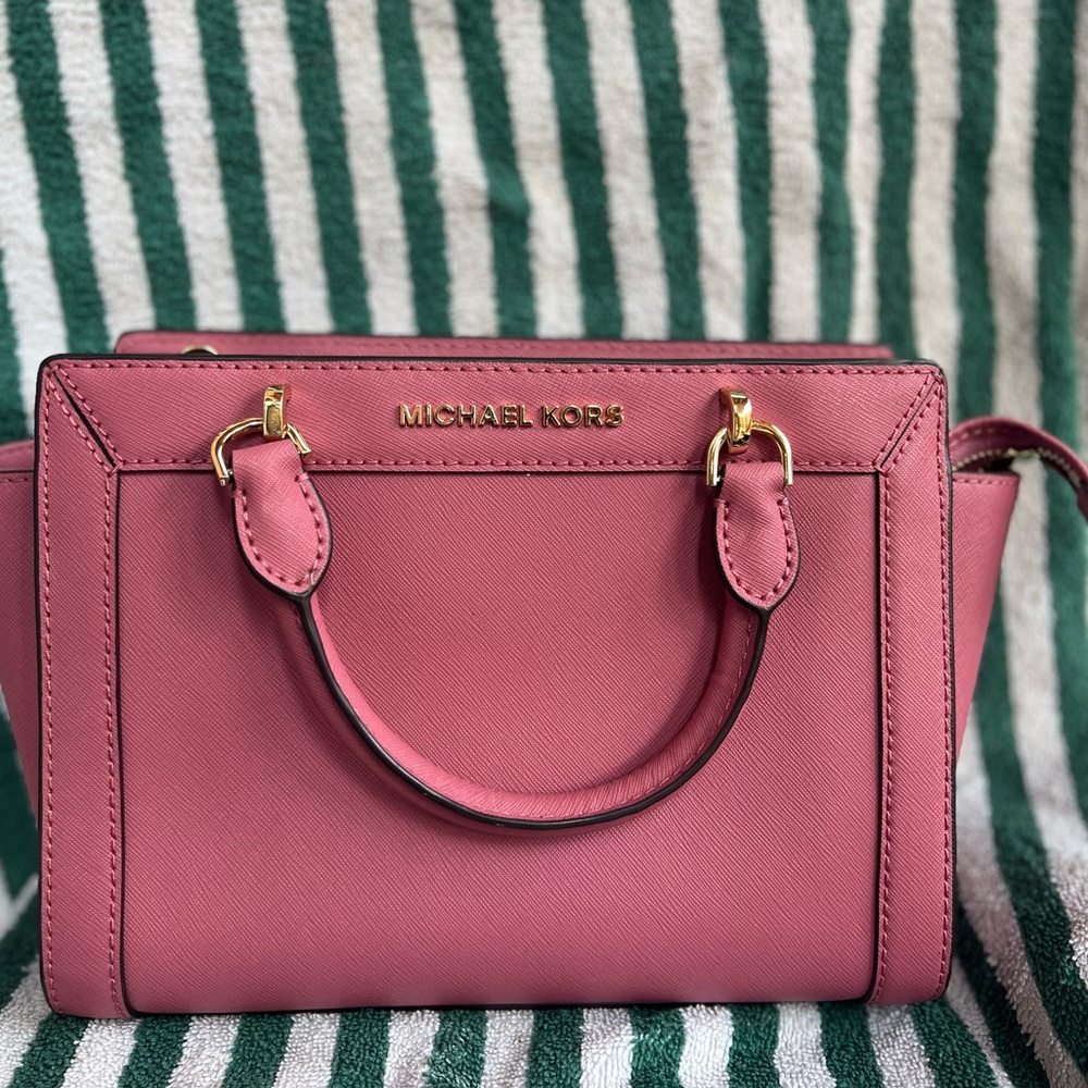 MICHAEL KORS HAND BAG BRANDY TULIP